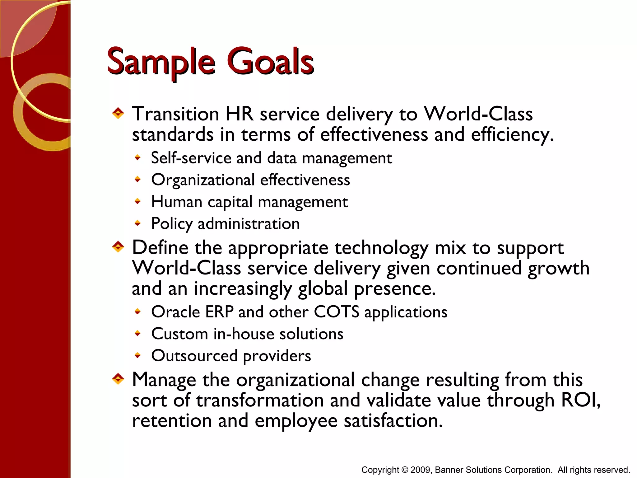 Hr Transformation Overview