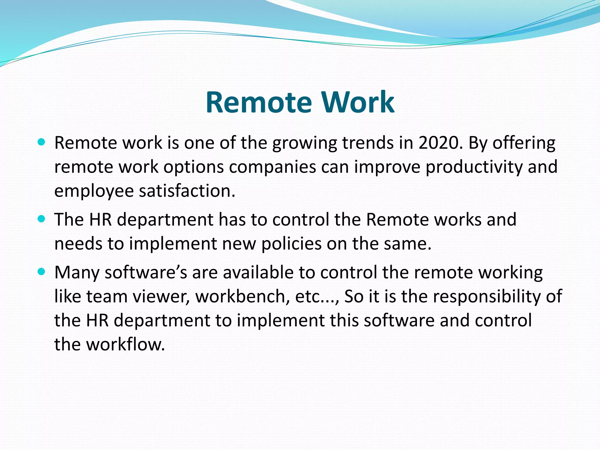 Hr trends in 2020 the future of human resource management | PPT