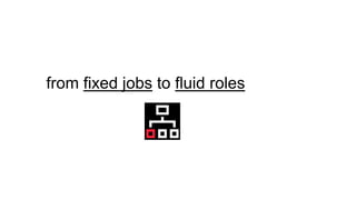 from fixed jobs to fluid roles
 