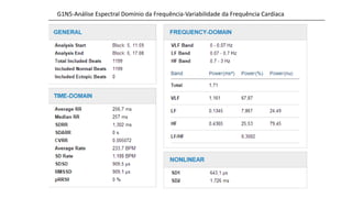 G1N5-Análise Espectral Domínio da Frequência-Variabilidade da Frequência Cardíaca
 