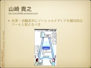 http://yama8080.wordpress.com/
 2  XXX
    2
    10:30-12:00
"
    A,C1
"




                                                   21
 