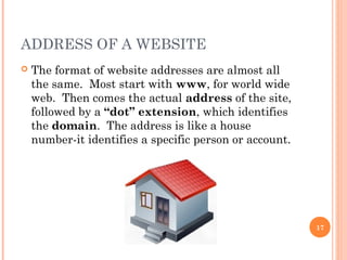 Introduction to internet with windows 7 changes | PPT