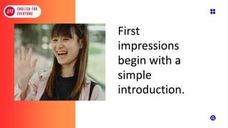 Mastering Self-Introduction Skills for Confident Communication | PDF
