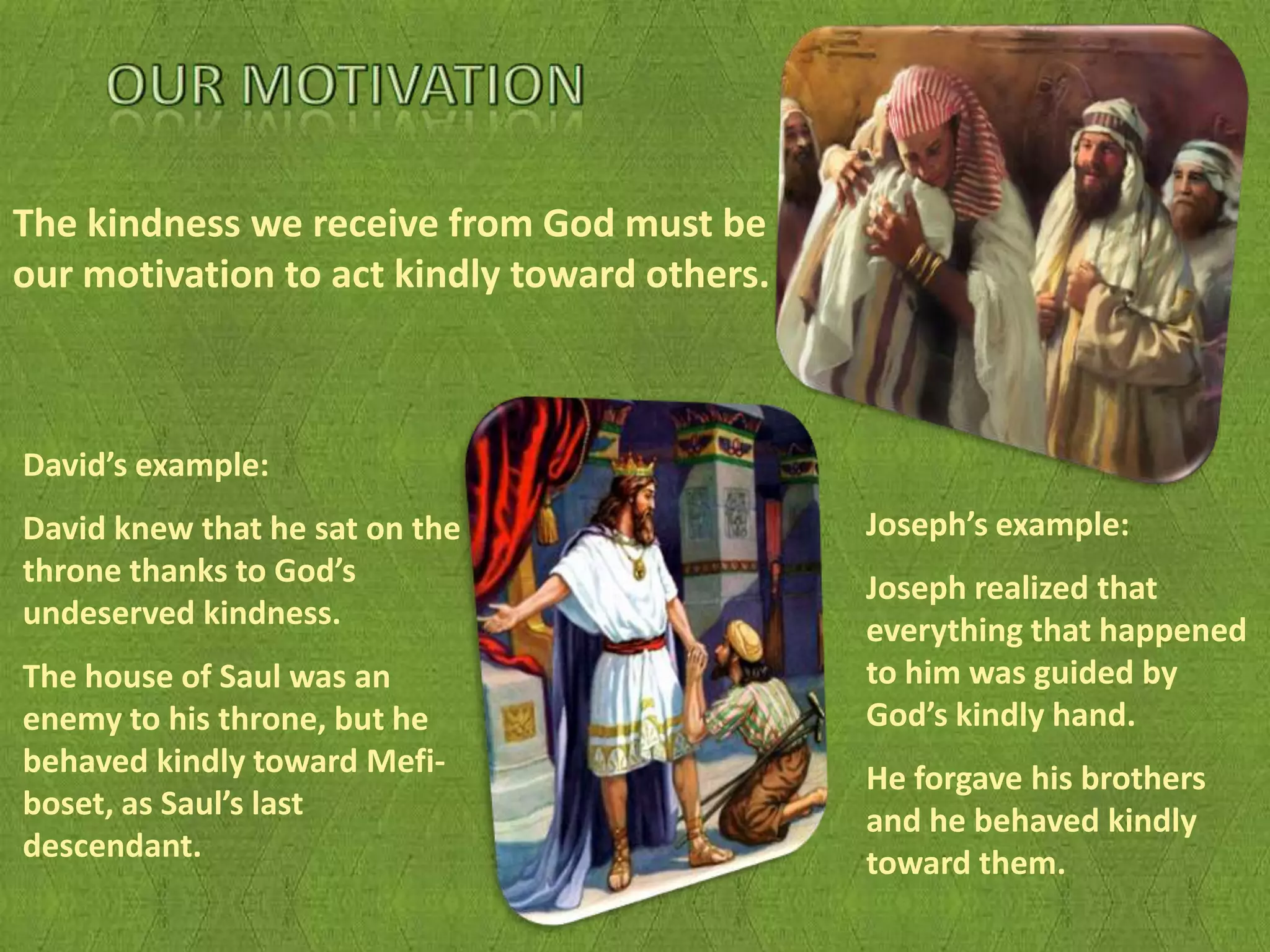 Blessing those who curse us.