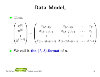 Data Model     (3)




         Then,
                                                          
            x(0)     ...