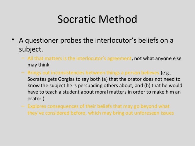 socratic method term paper Open document below is an essay on socratic method from anti essays, your source for research papers, essays, and term paper examples. socratic method term paper Open document below is an essay on socratic method from anti essays, your source for research papers, essays, and term paper examples.