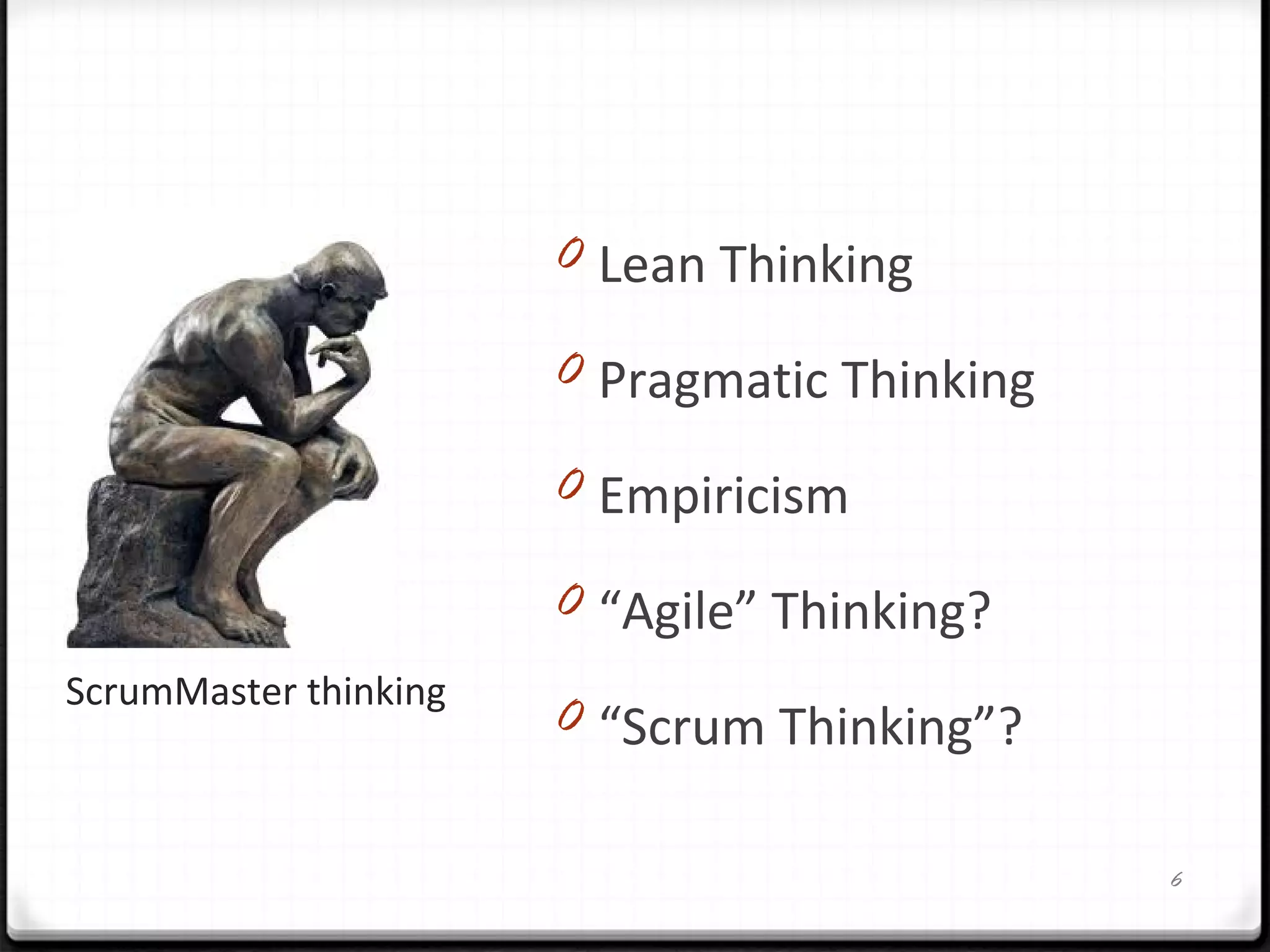 Scrum Master: from thinking to actions