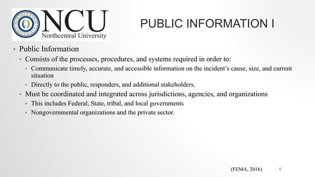 National Incident Management System (NIM) Command and Management System ...