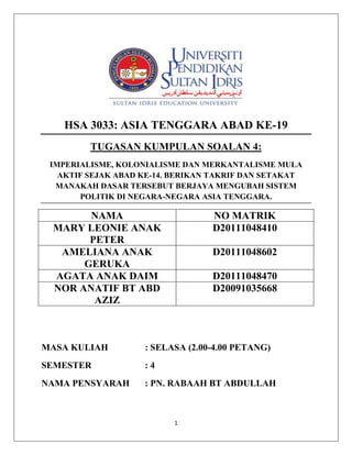 Hsa 3033 asia tenggara abad ke-19-siap