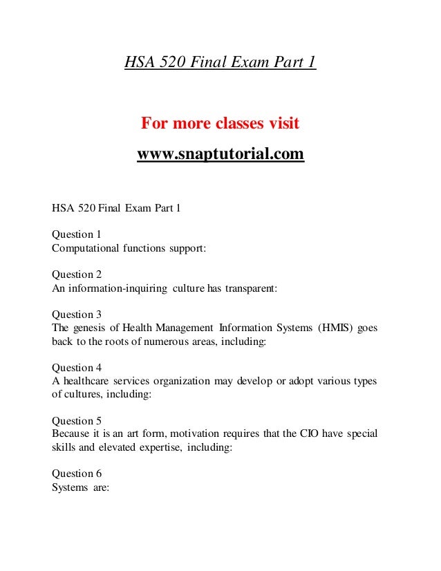 Hsa 520 Effective Communication Snaptutorial Com