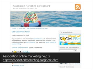 Social Media for Associations - a 2008 update