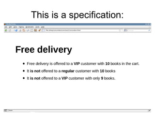 This is a specification: 