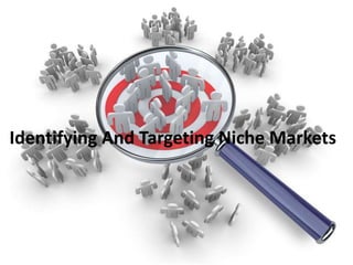 Identifying And Targeting Niche Markets
 