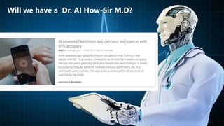 HSBC - DNA Summit - Ethics in Use of Data and AI - Speech - Kalilur Rahman v2.pptx
Will we have a Dr. AI How-Sir M.D?
 