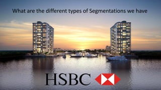 What are the different types of Segmentations we have
 