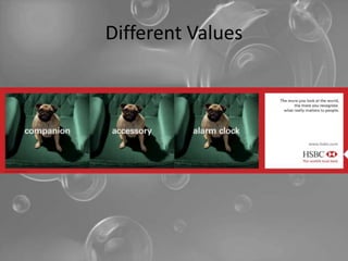 Different Values
 