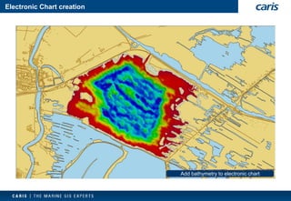 Electronic Chart creation 
Import TOP10 Vector GML 
Extract features of interest 
Compose electronic chart from data 
Add bathymetry to electronic chart  