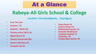 Rabeya-Ali Girls'School & College, HSC 2nd Batch-Orientation-2018 | PDF