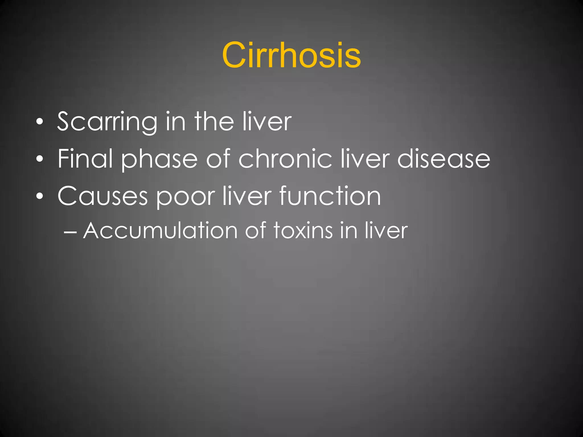 III. Blockage/Narrowing of Biliary Ducts