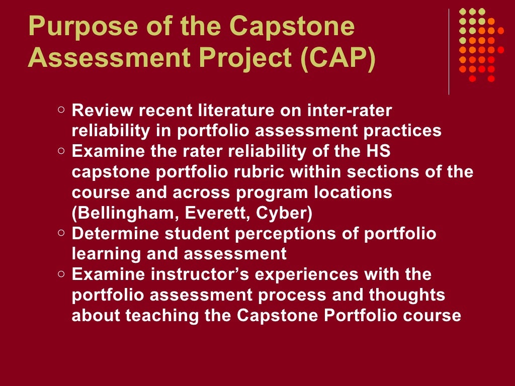 capstone project assessment