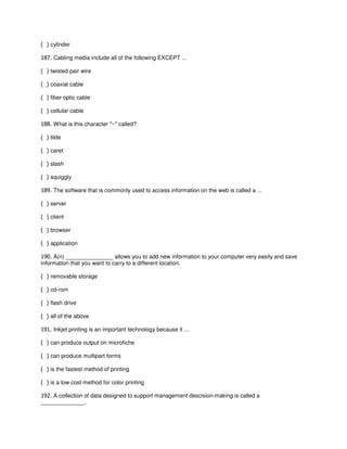 HSCC Practice Exam (Questions and Answers) | PDF