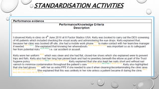 STANDARDISATION ACTIVITIES
 
