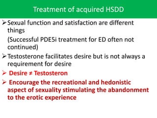Hypoactive Sexual Desire Disorder HSDD In Men PPTX