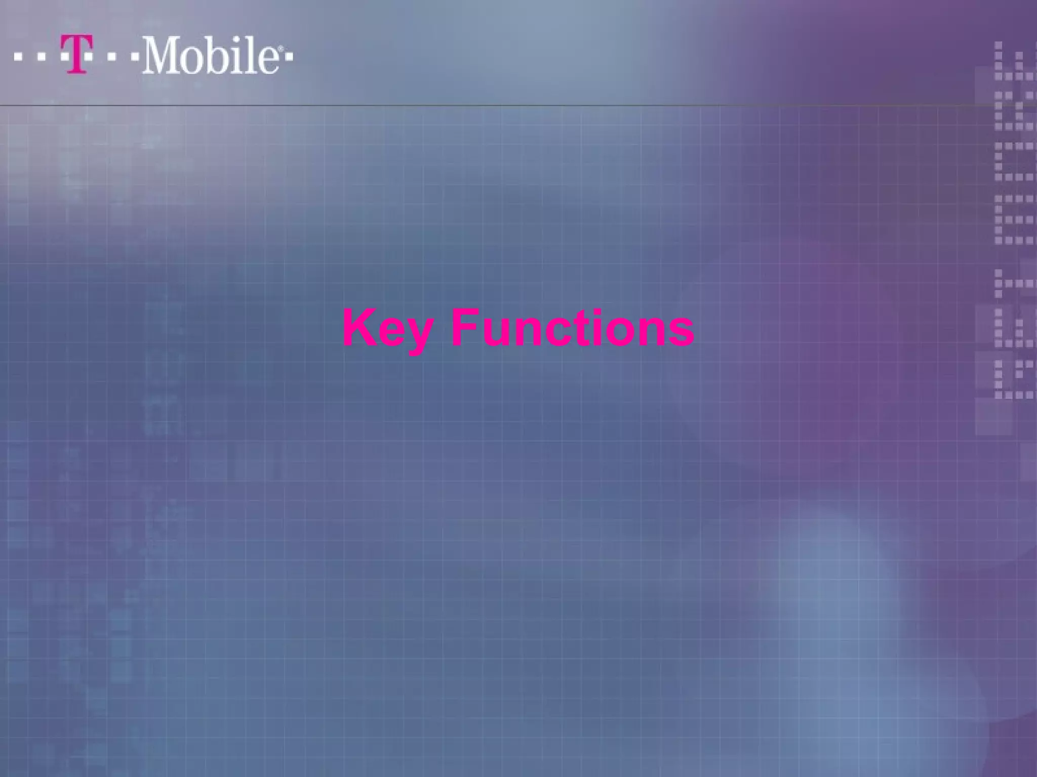 Key Functions 
 