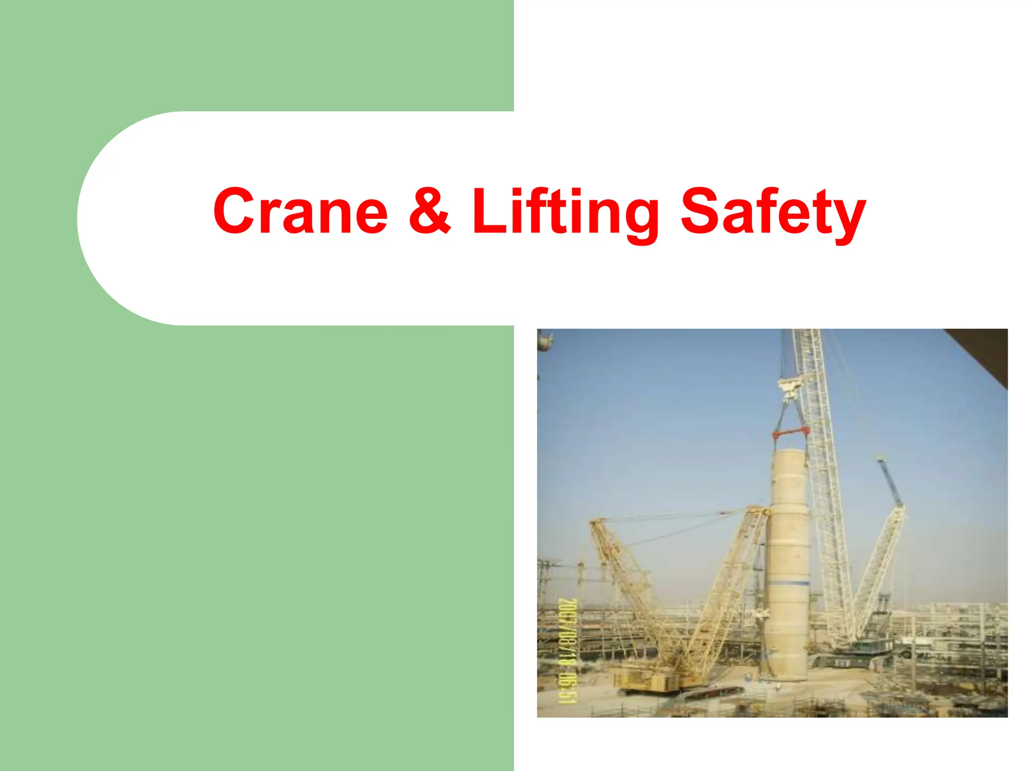 HSEBMS011 Crane & Lifting Safety.ppt... PPT