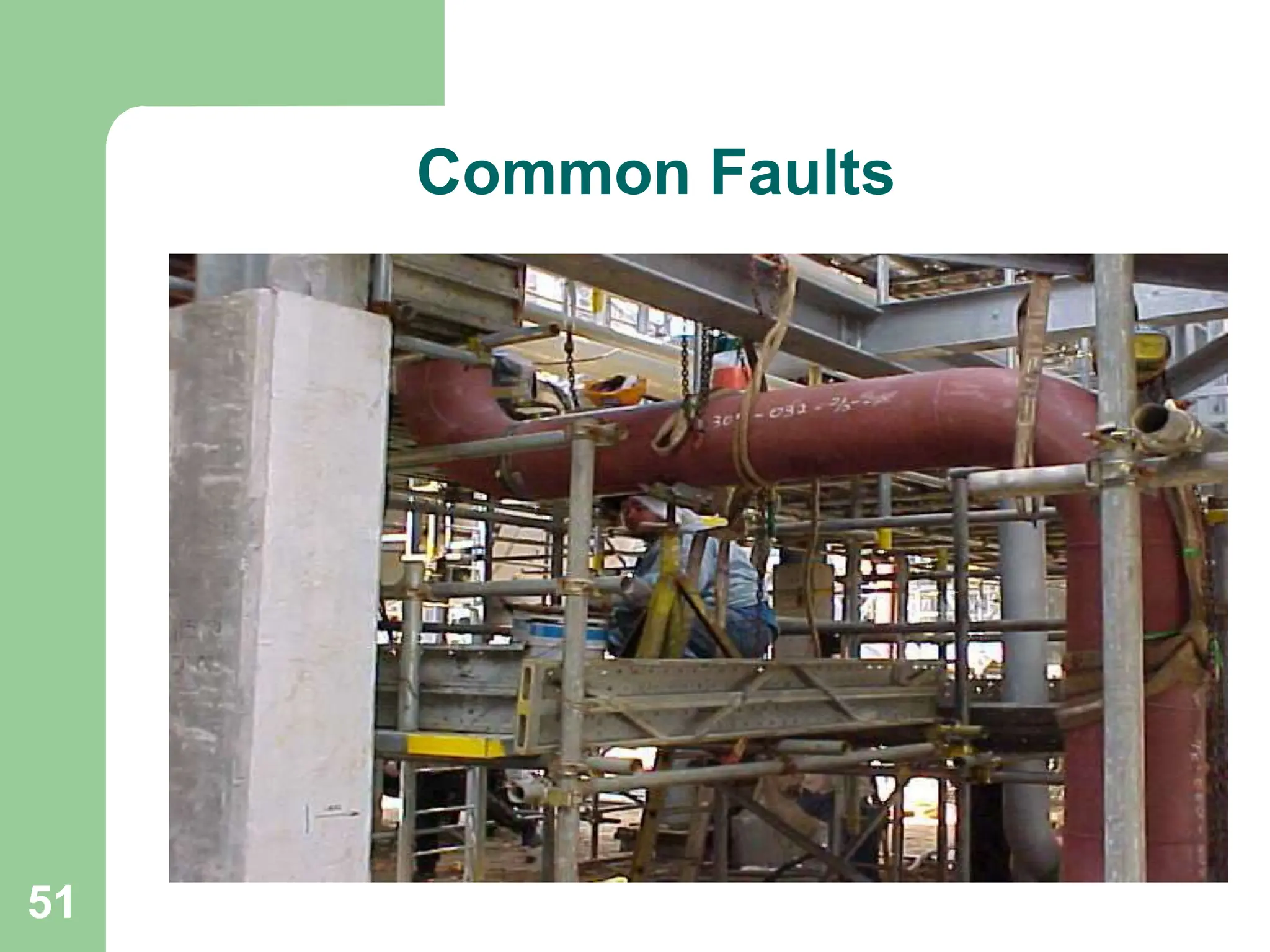 51
Common Faults
 