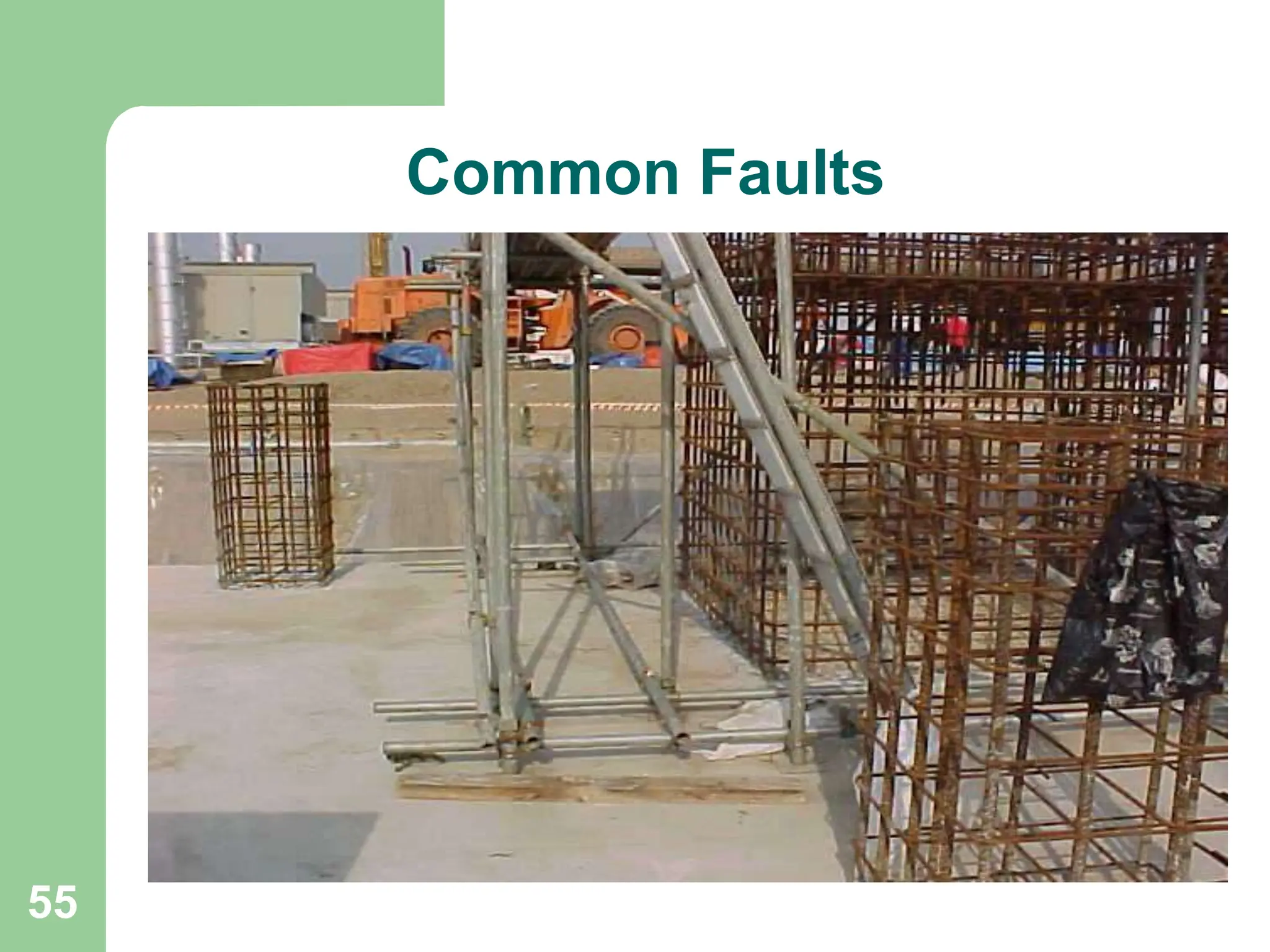 55
Common Faults
 