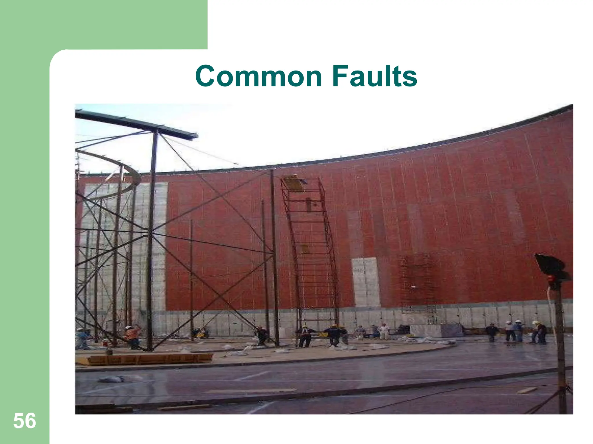 56
Common Faults
 