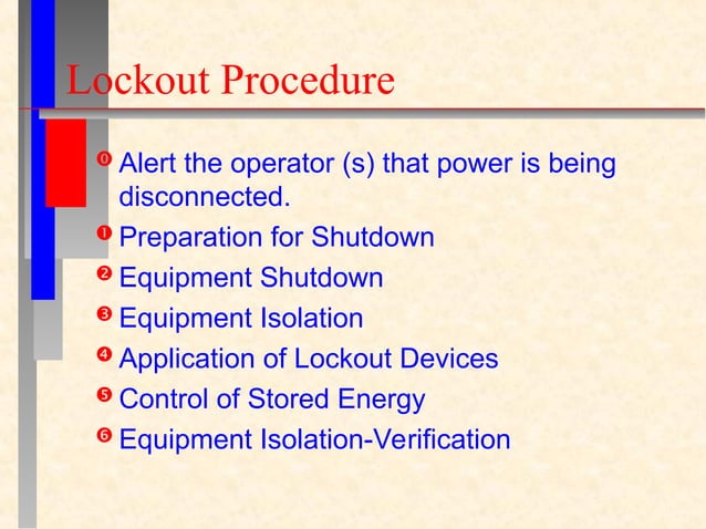 health and safety - COHE Lock out tag out.ppt