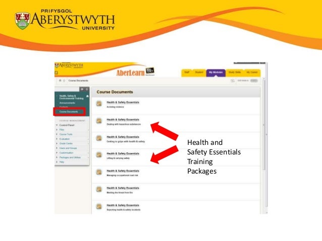 Health and
Safety Essentials
Training
Packages
 