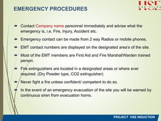 Safety and health Induction training for basic | PDF