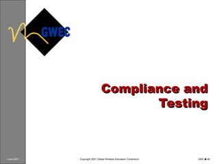 Compliance and Testing 