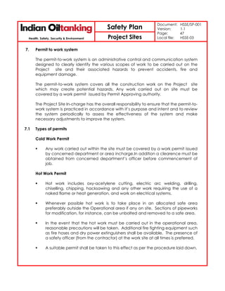 Hse plan | PDF