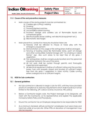 Hse plan | PDF