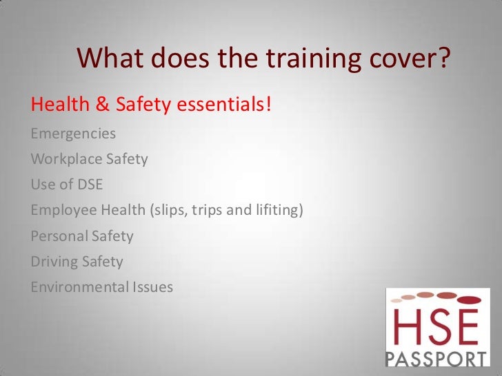 Hse presentation health&safety passport scheme_november 2011