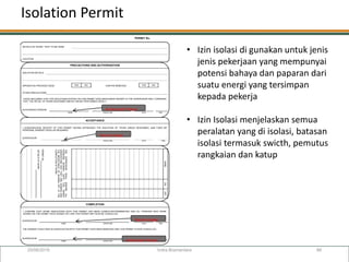 Isolation Permit Example Health Safety Environment RISK MANAGEMENT present | PDF