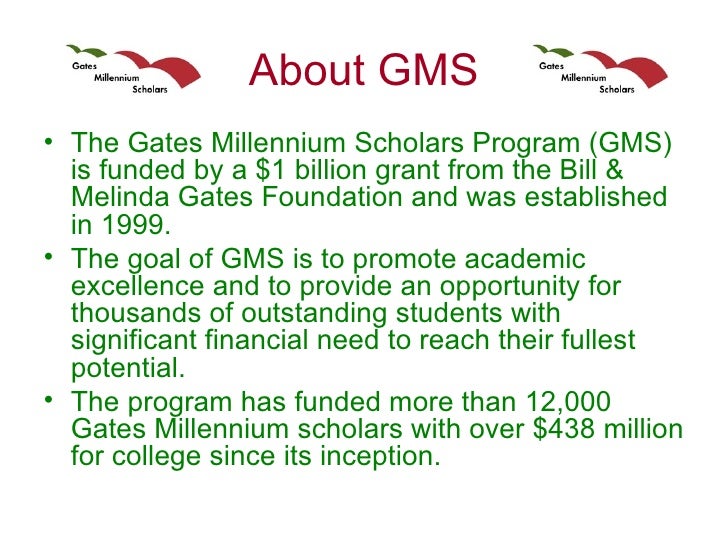 Gates millenium scholarship essay questions