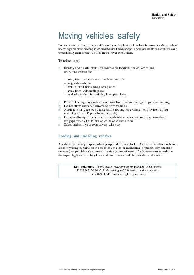 health and safety in engineering workshops pdf