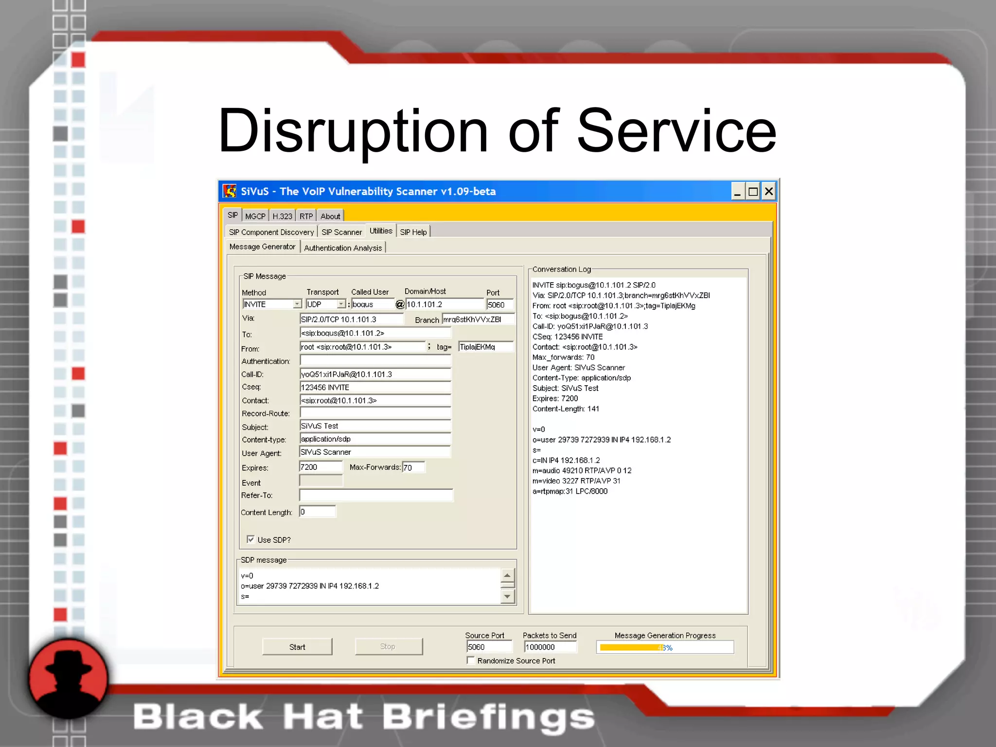 Disruption of Service
 