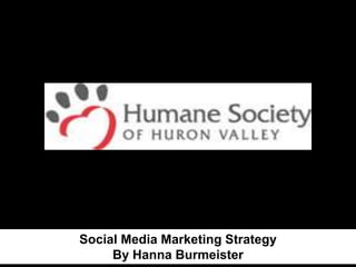 Social Media Marketing Strategy
     By Hanna Burmeister
 