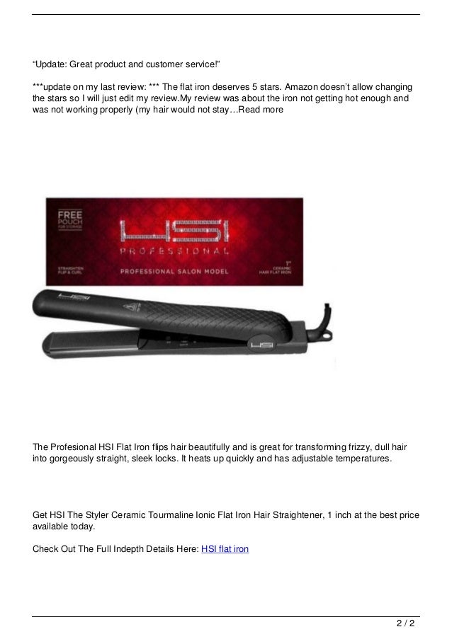hsi straightener reviews