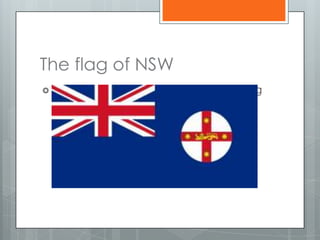 The flag of NSW
 The   flag looks allot like the Australian flag
 
