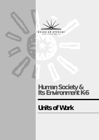Hsie units of work early stage 1