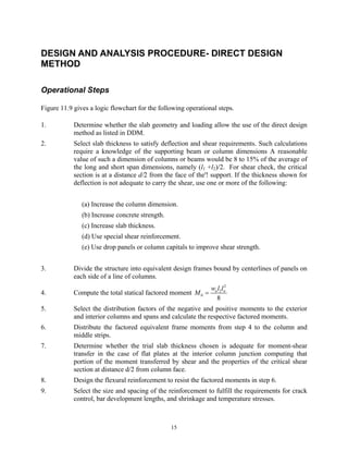 Direct Design Method Example H slabs | PDF