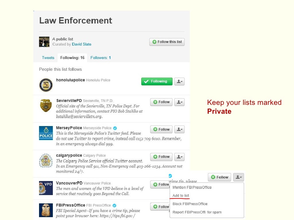 Social Media in Law Enforcement