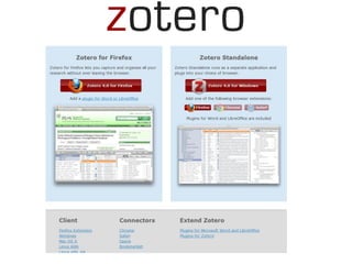 Using Reference Management Tools: EndNote and Zotero